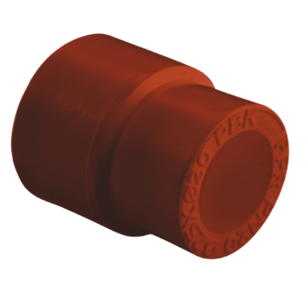 Муфта ПП переходная D200-140 AntiFire (красный)