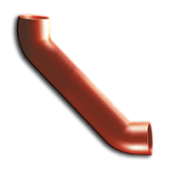 88° SML Отвод с успокоительным участком 250 мм / Колено чугунное