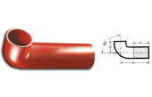 88° SML Отвод с удлиненной стороной 250 мм / Колено чугунное
