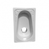 Чаша Генуя сталь эмаль со смещенным сливом Сантэкс (Гомель)