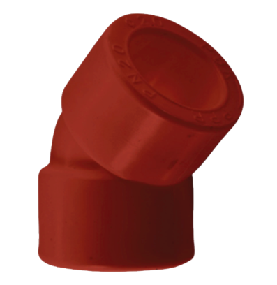 Угольник ПП 45 гр. D90 AntiFire (красный)