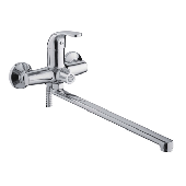 смеситель ванна LEDEME картридж д.35мм длинный излив  L-35 дивертор в корпусе L2235