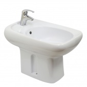 Биде Альфана белый напольное без комплекта Оскольская керамика