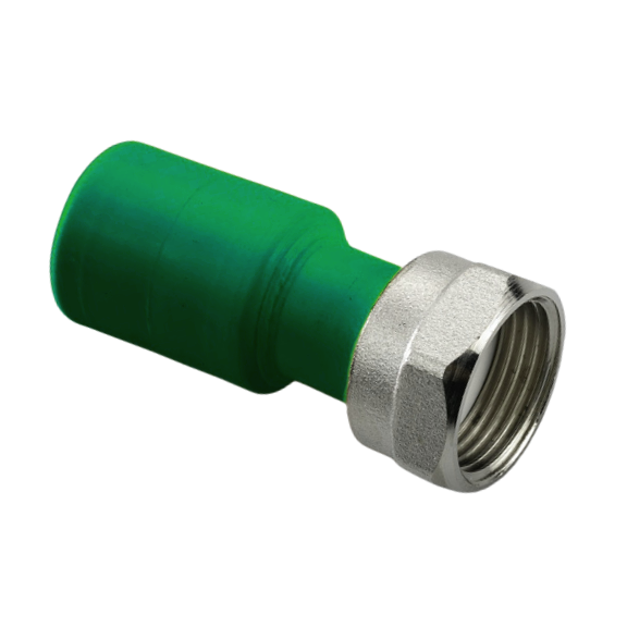 Муфта ПП с накидной гайкой D40-1 1/4' AntiFire(зеленый)