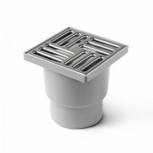 Трап вертикальный нерегулируемый, с выпуском 50 мм, с решеткой из пластика