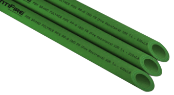 Труба PP-R FR FireResistant SDR 7.4 D90 L4м AntiFire(зеленый)