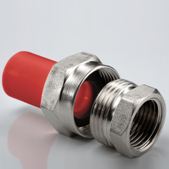 Муфта комбинир. раз. растр. ПП D32-3/4'ВР AntiFire(красный)