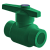 Кран шаровый ПП D32 AntiFire(зеленый)